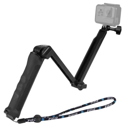 PULUZ 3-in-1 Selfie-Stick, Stativ und Griff für GoPro, Insta360, DJI und weitere