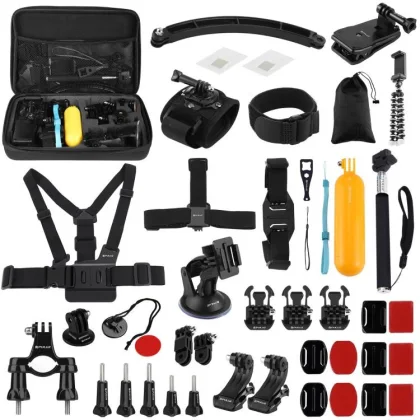 PULUZ 50 in 1 Accessories Total Ultimate Combo for GoPro, Insta360, DJI and Other
