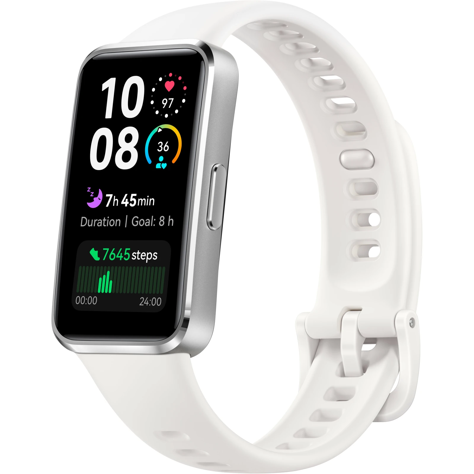 Huawei Band 10 White Aluminium · záber 1