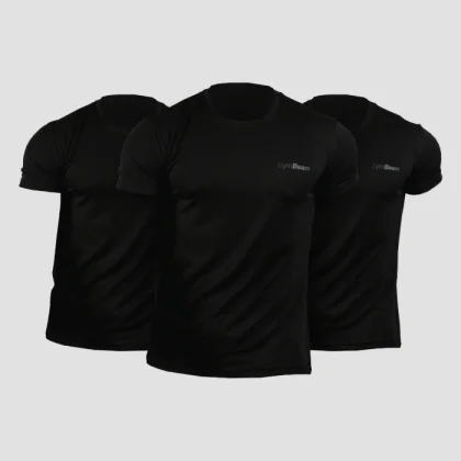 Мъжки тениски TRN Black 3Pack - GymBeam