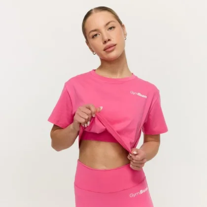 Дамска кроп топ тениска Limitless Dragonfruit - GymBeam