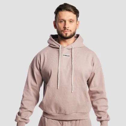 Суичър Aura Hoodie Tee Brown - GymBeam