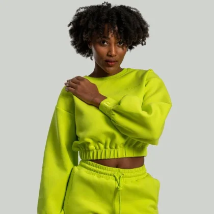 Дамска блуза Lunar Cropped Chartreuse - STRIX