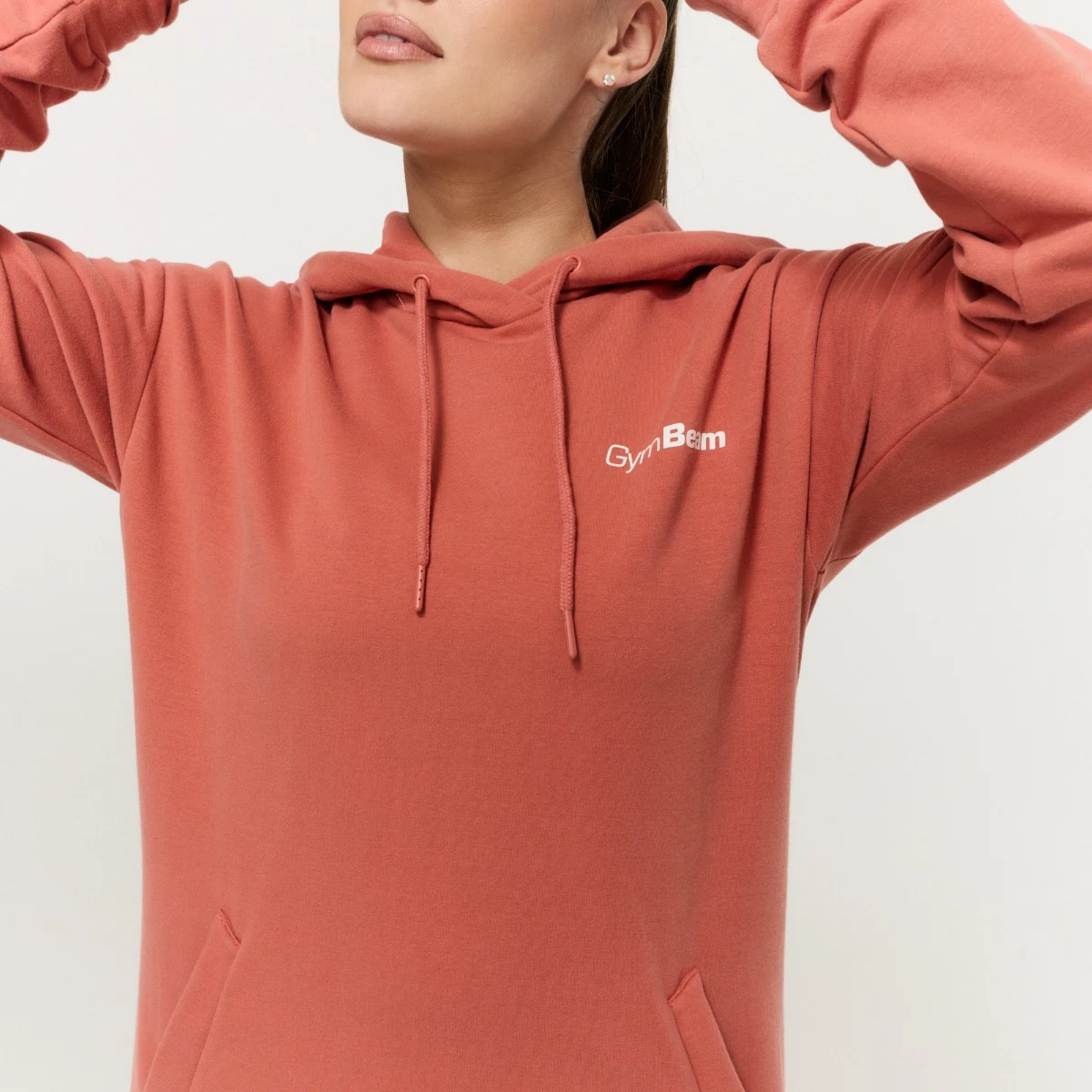 Дамски суичър Limitless Longline Cinnamon - GymBeam - Размер: S | Vek: Възрастни | Тегло: 0,716 g | Опаковка: 30 · záber 2