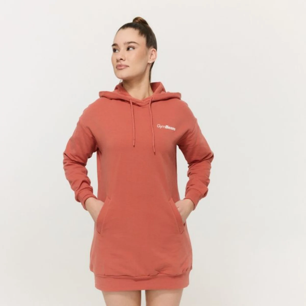 Дамски суичър Limitless Longline Cinnamon - GymBeam - Размер: S | Vek: Възрастни | Тегло: 0,716 g | Опаковка: 30 · záber 1