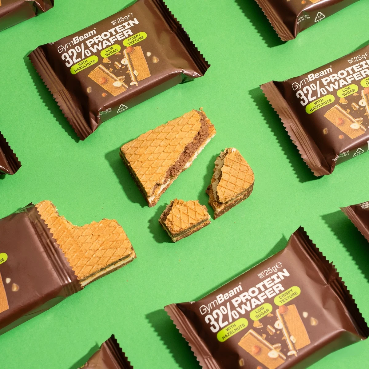 32% Protein Wafer - GymBeam - Vek: Възрастни | Тегло: 0,4 g · záber 4