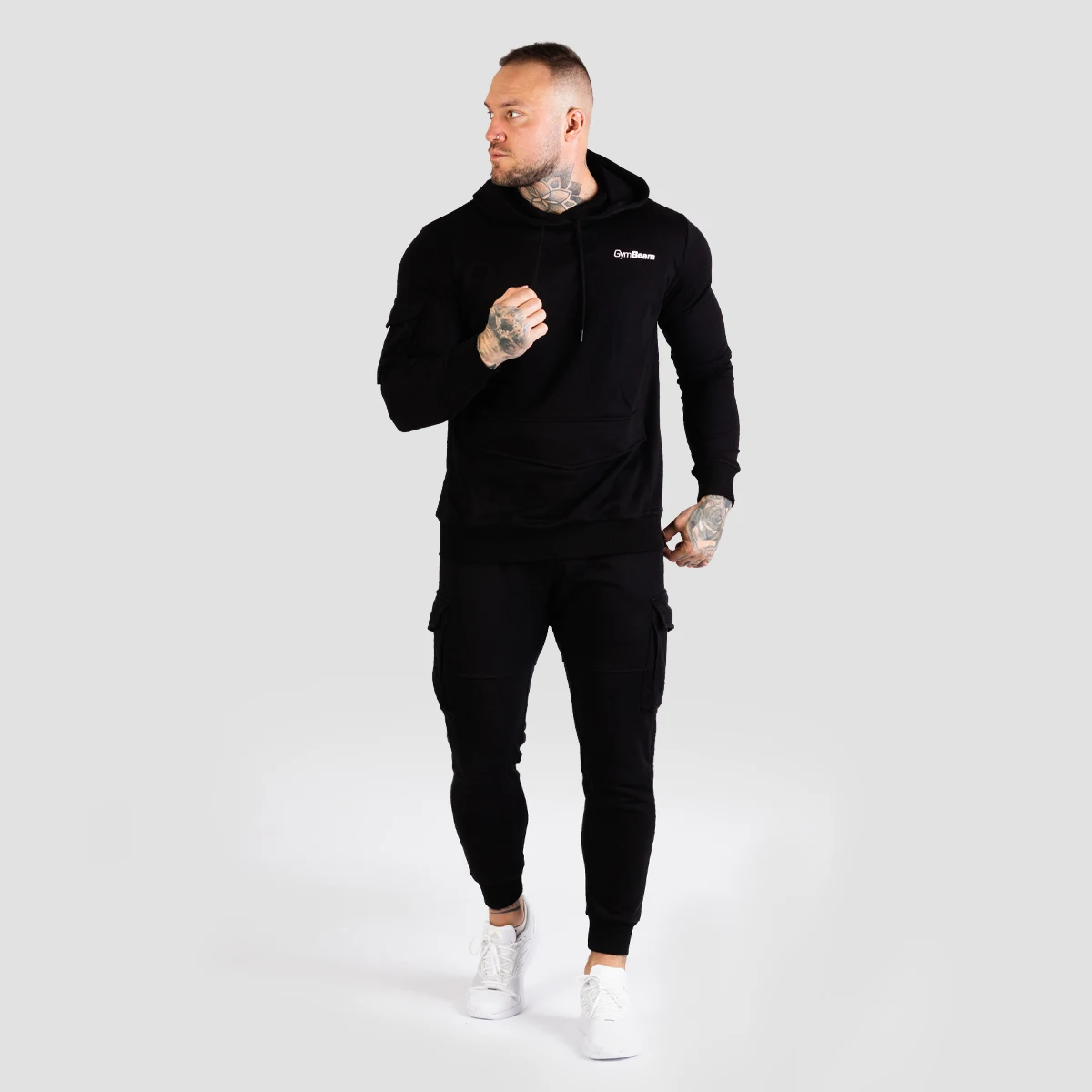 Мъжки суичър TRN Hoodie Grey - GymBeam - Размер: L | Vek: Възрастни | Тегло: 0,66 g | Опаковка: 30 · záber 5