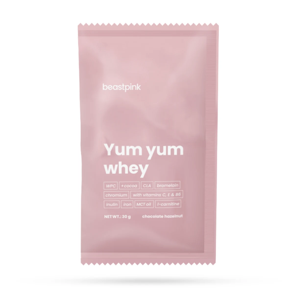 Мостра Yum Yum Whey - BeastPink - Вкус: Шоколадов лешник | Vek: Възрастни | Тегло: 0,03 g | Опаковка: 400 · záber 1