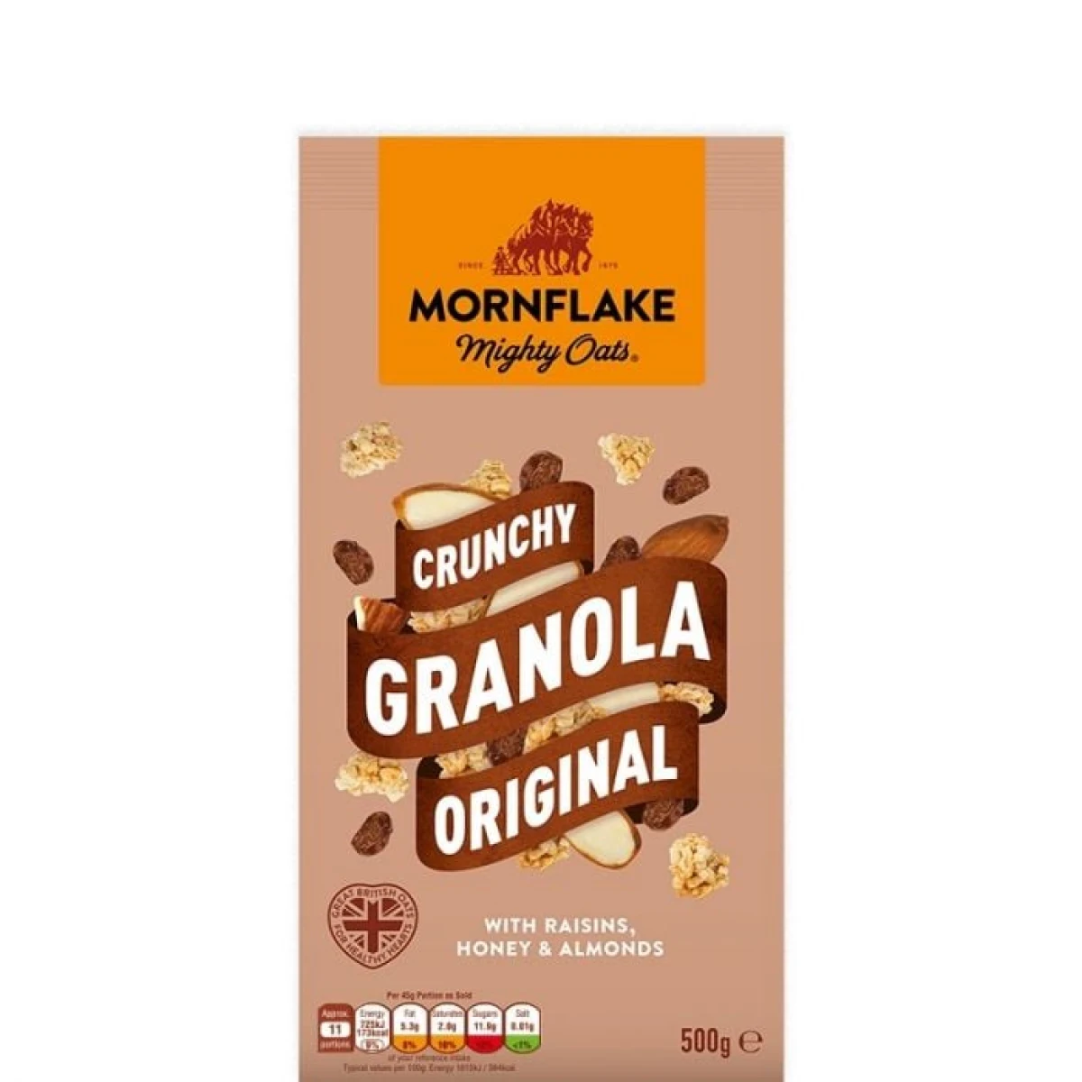 Хрупкава Гранола Original 500 g - Mornflake - Vek: Възрастни | Balenie: 500 g | Тегло: 6 g · záber 1