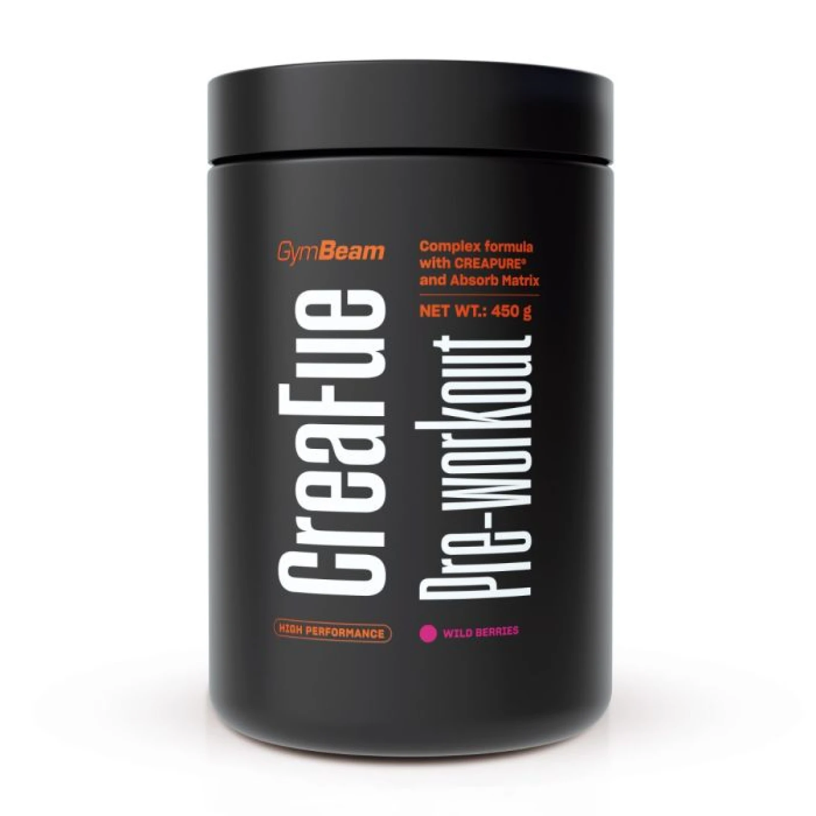 CreaFue Pre-workout - GymBeam - Възрастова група: Възрастни | Вкус: Горски плодове | Пол: Мъжки | Тегло: 0,45 g | Опаковка: 28 · záber 1