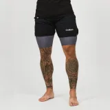 Мъжки шорти 2в1 Black Grey - GymBeam - Възрастова група: Възрастни | Тегло: 0,228 g | Опаковка: 85 · záber 1