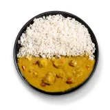 FIT Пилешко къри с ориз Ready to eat - GymBeam - Vek: Възрастни | Тегло: 2,52 g · záber 3