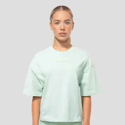 GymBeam Dámské tričko Oversized Mochi Pink