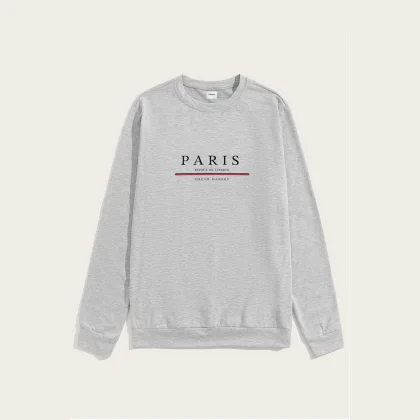 Mikina, Barva Bílá, s Potiskem Paris Dream Makers