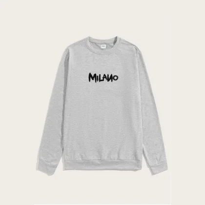 Mikina, Barva Bílá, s Potiskem Milano Graffiti