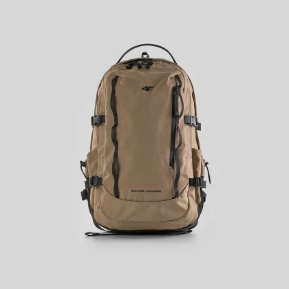 4F Městský batoh (cca 25 l) s kapsou na notebook - hnědý one size