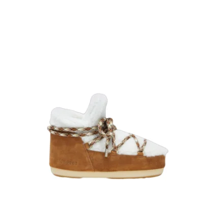 Dívčí kotníkové zimní boty MOON BOOT PUMPS SHEARLING, 001 whisky off white
