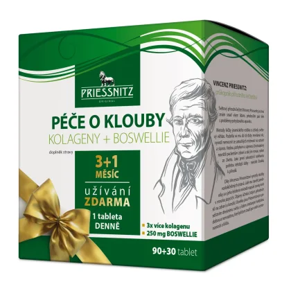 Priessnitz Kolag+Boswellie péče o klouby tablet 90+30