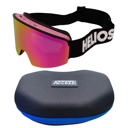 Helios Spark Magnet, junior, černá/modrá + Accezzi Avoriaz Pouzdro na brýle