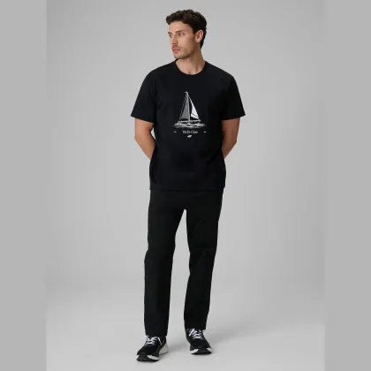4F Kalhoty casual pánské - černé L