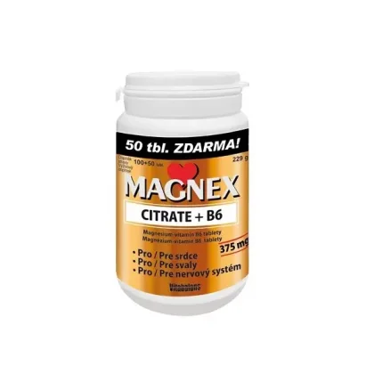 Magnex citrate 375 mg+B6 150 tablet
