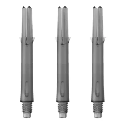 Násadky na šipky L-Style Straight 260, průsvitné černé, tweenie, 26mm