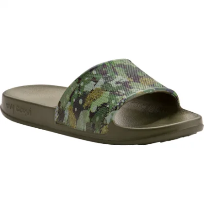 Dětské pantofle (plážová obuv) COQUI Tora army green camo