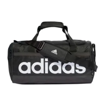 Cestovní taška ADIDAS LINEAR DUFFEL M BLACK WHITE