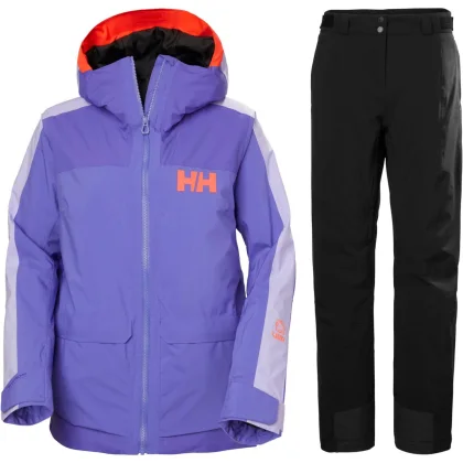 Helly Hansen Powchaser 3.0 Lyžařská souprava, dámská, fialová/černá