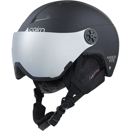 Cairn Android Visor, lyžařská helma s hledím, junior, černá