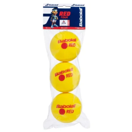Tenisové míčky 3ks BABOLAT RED FOAM 3x JR