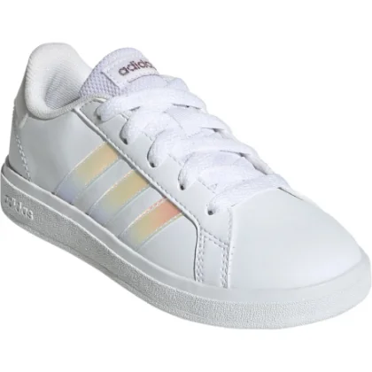 Dívčí rekreační obuv ADIDAS Grand Court 2.0 K cloud white iridescent cloud white