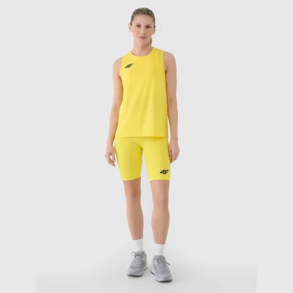 Dámské krátké sportovní legíny - žluté