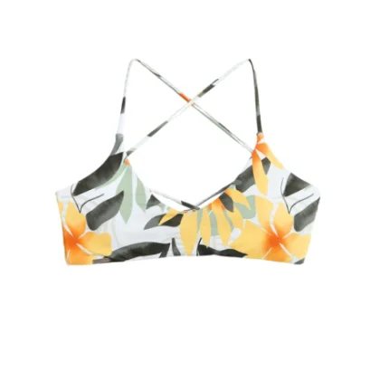 Dámské plavky horní díl FUNDANGO Moana Bralette Top-522-tropical green
