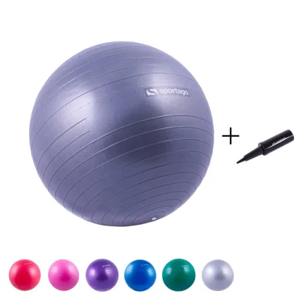 Gymnastický míč Sportago Anti-Burst 55 cm, včetně pumpičky - červená