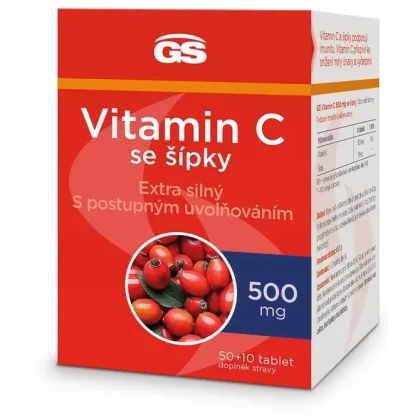 GS Vitamin C 500 mg se šípky 50+10 tablet