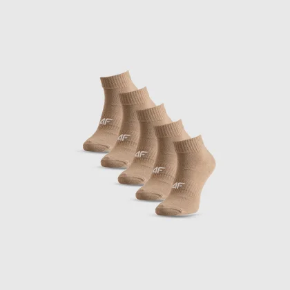 4F Krátké ponožky (5-pack) dámské - béžové 39-42