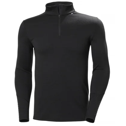 Helly Hansen Lifa Merino Midweight 1/2 Zip, pánská, černá