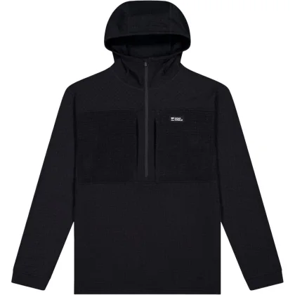 Mons Royale Offgrid Merino Fleece 1/2 Zip Long Sleeve, fleecová mikina, pánská, černá