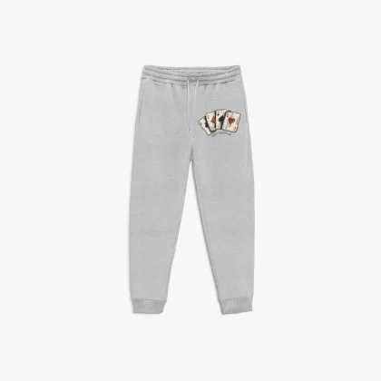 Tepláky Jogger , Barva Modrá, s Potiskem Wild Cards