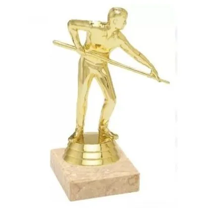 Prozona Trofej kulečníkový hráč zlatá 14 cm