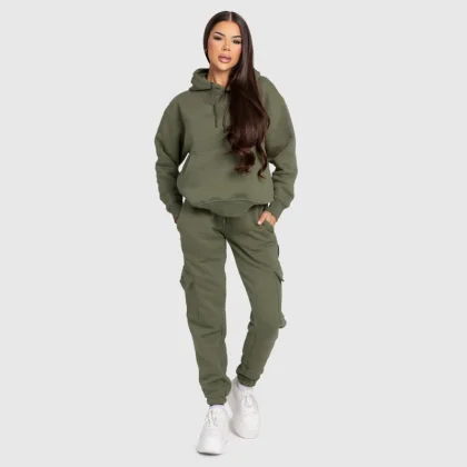 Dámská oversized souprava Iron Aesthetics Cargo, zelená