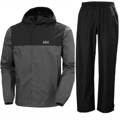 Helly Hansen HH Rain/Dubliner – pánská nepromokavá souprava, černá/žlutá