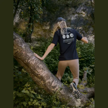 4F T-shirt loose s potiskem dámský - černý S