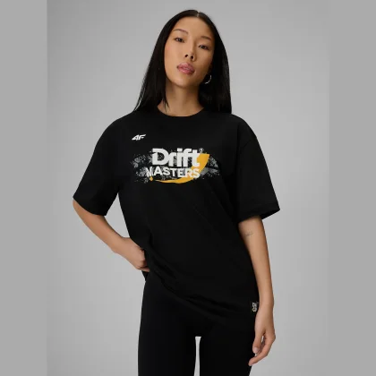 4F T-shirt loose s potiskem unisex 4F | Drift Masters - černý XS