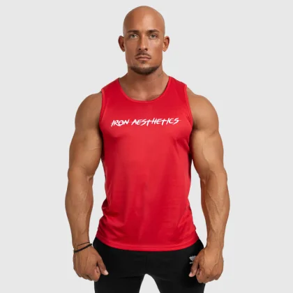 Pánské funkční tílko Iron Aesthetics Sporty, červené