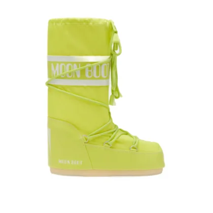 Dámské vysoké zimní boty MOON BOOT MB ICON NYLON B001 CYBER LIME