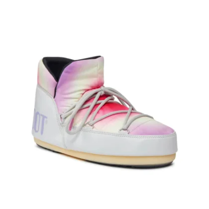 Dámské kotníkové zimní boty MOON BOOT PUMPS TIE DYE, 002 glacier grey