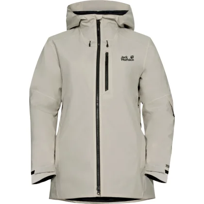 Jack Wolfskin Flowline 3in1, lyžařská bunda, dámská, béžová