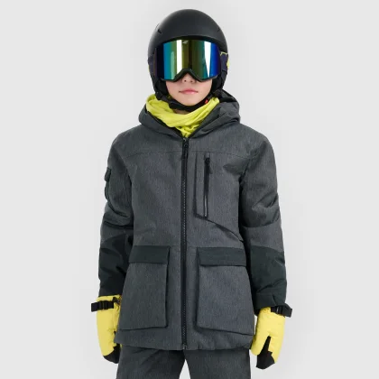 4F Dětská snowboardová bunda membrána 10000 - černá 164